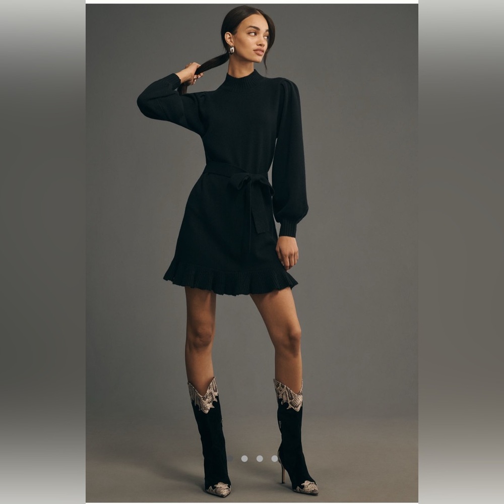 Paige Julita Long Sleeve Sweater Mini Dress